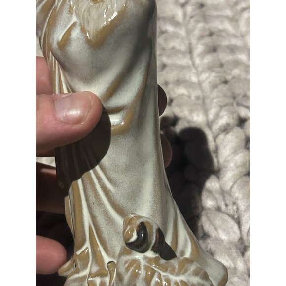 Vintage Chinese Mudmen In Antique Chinese Figurines White Décor Handmade - Picture 4 of 5